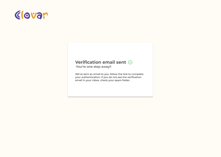 Email Verification Page